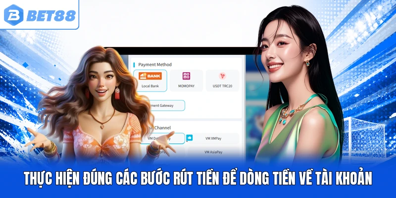 Thực hiện đúng các bước rút tiền để dòng tiền về tài khoản Thực hiện đúng các bước rút tiền để dòng tiền về tài khoản